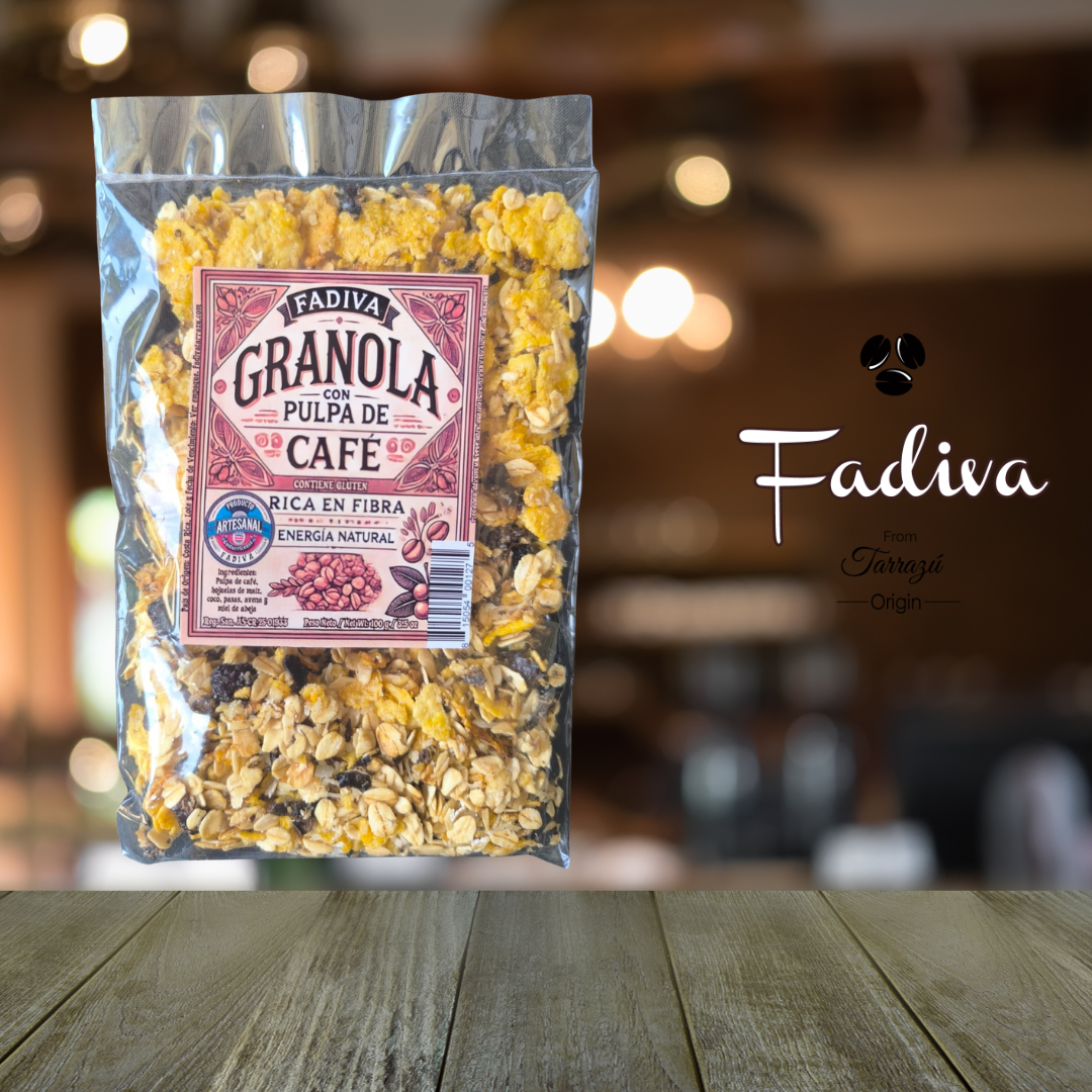 Granola con pulpa de café