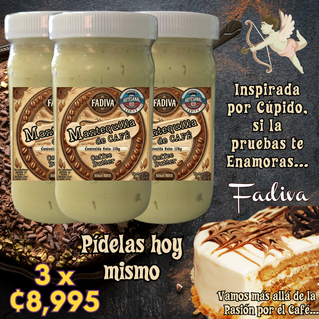 **Oferta 3 Mantequilla de Café | 175g x 3