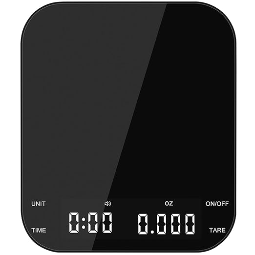 Báscula digital para café con temporizador