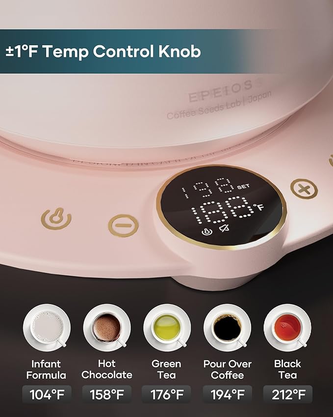 Hervidor eléctrico de cuello de cisne Rosado