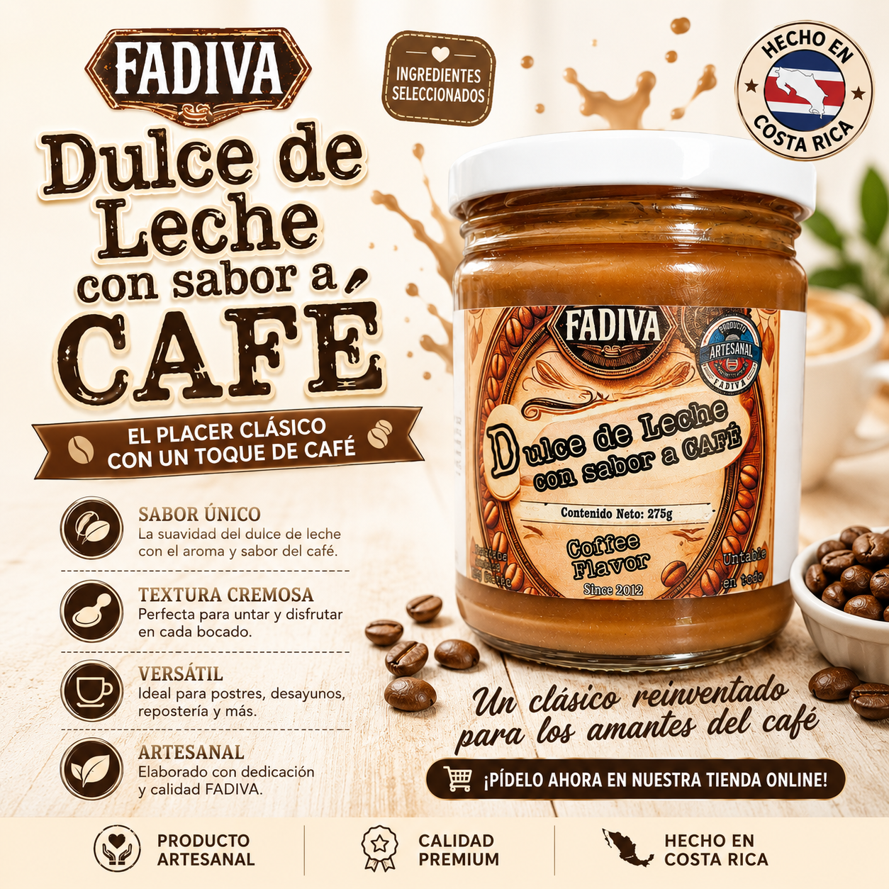 Dulce de Leche de Café 275g Fadiva