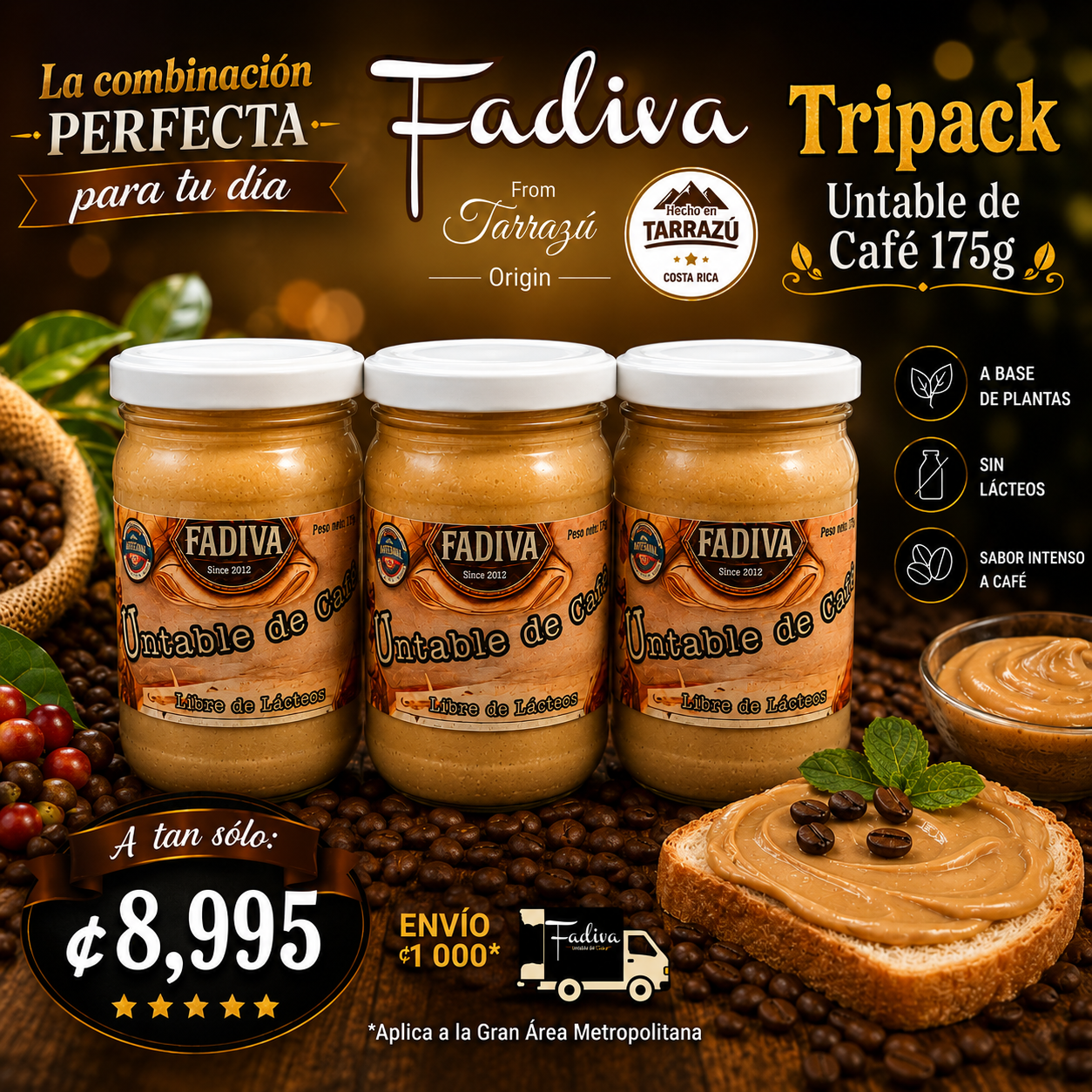 Oferta 3 Untable de Café  | 175g x 3