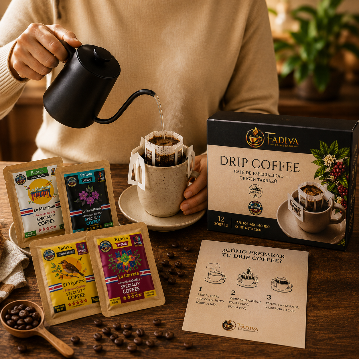 Drip Coffee FADIVA 12 unidades