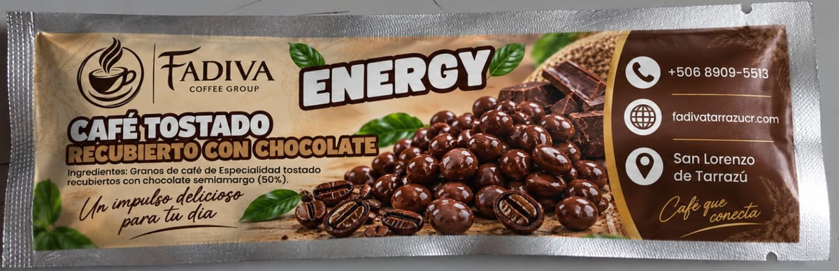 ENERGY Fadiva Café recubierto con Chocolate 25g