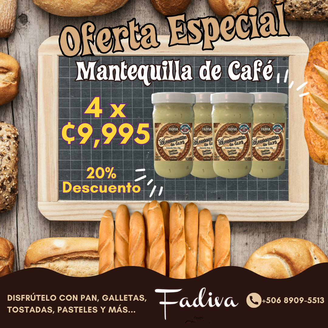 ***Oferta 4 Mantequilla de Café  | 175g x 4