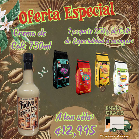*OFERTA Crema de Café 750ml + Café Especialidad 250g **ENVÍO GRATIS**