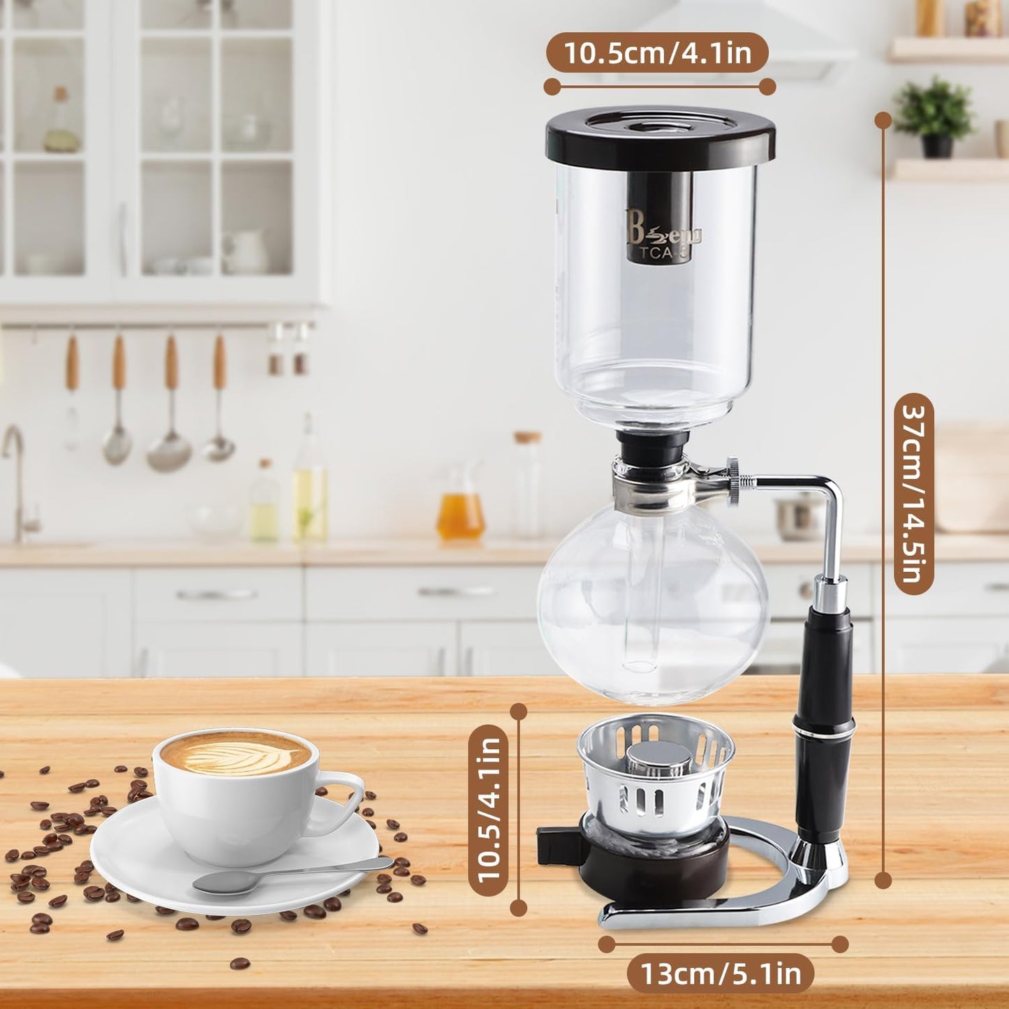 Método Preparación Sifón Japonés 5 tazas